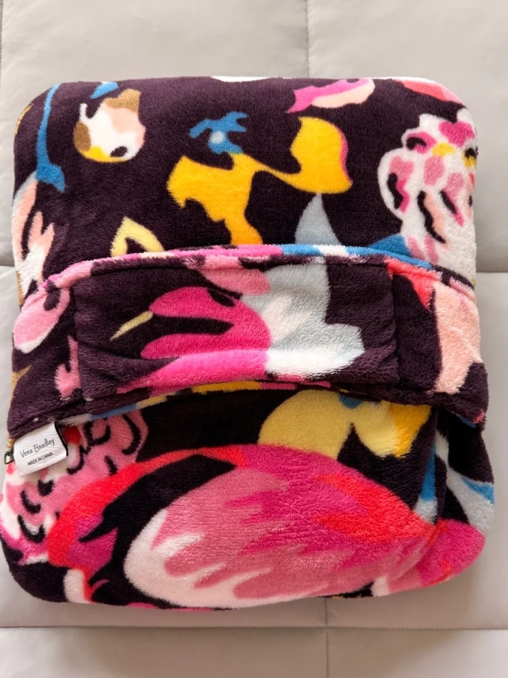 Vera Bradley Fleece Travel Blanket Floral